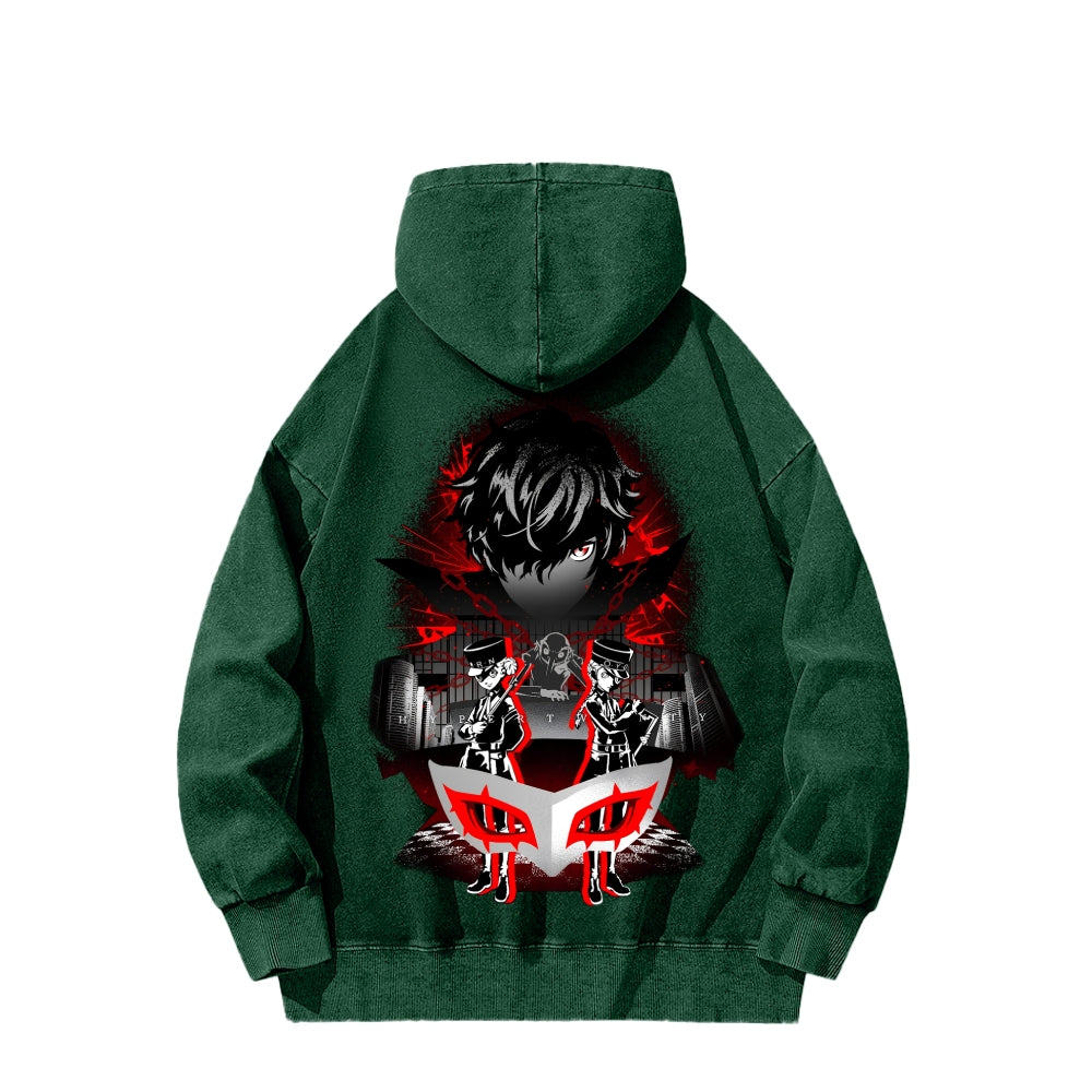Persona Unisex Washed Hoodie 2512004307