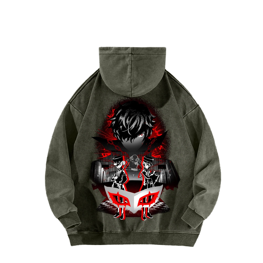 Persona Unisex Washed Hoodie 2512004307