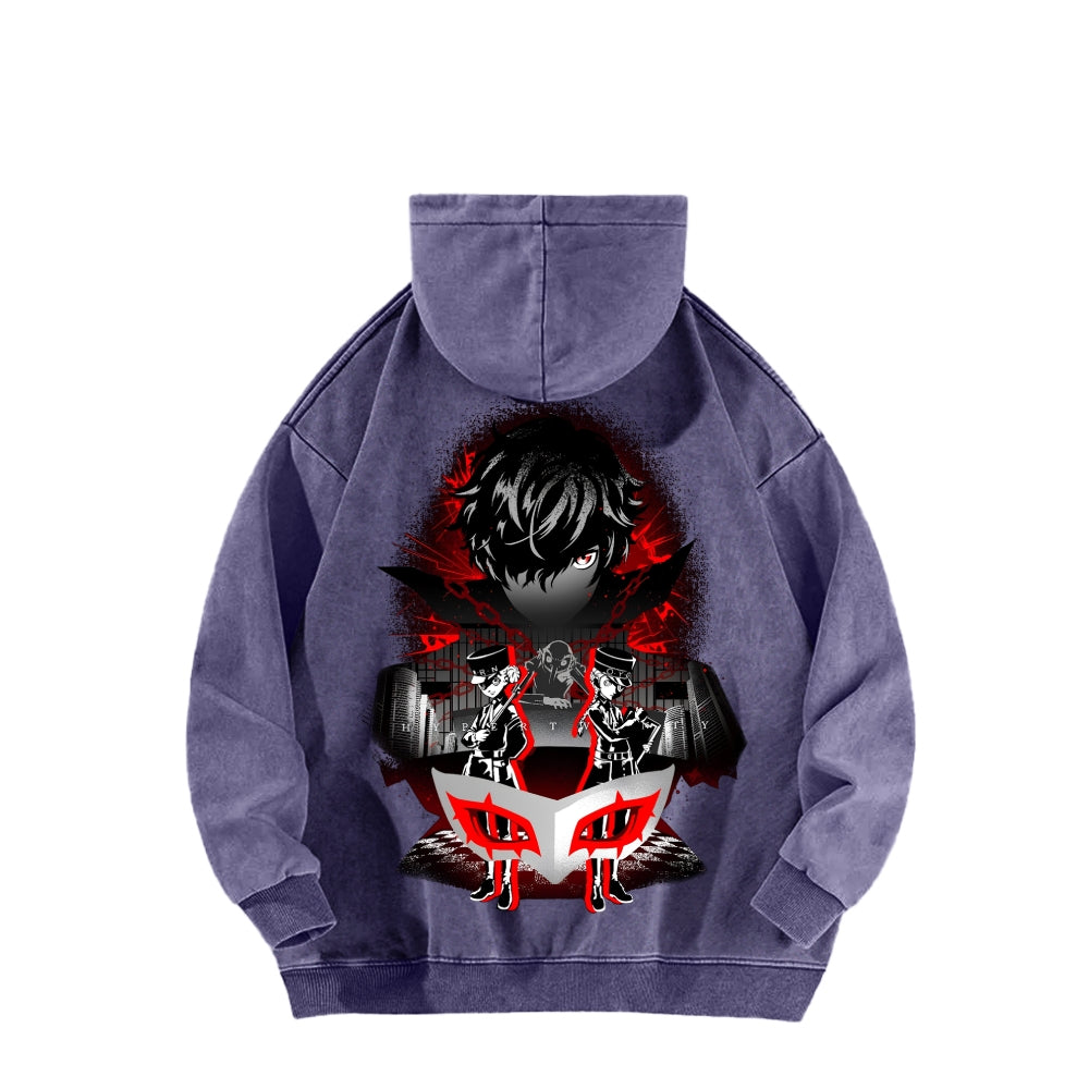 Persona Unisex Washed Hoodie 2512004307