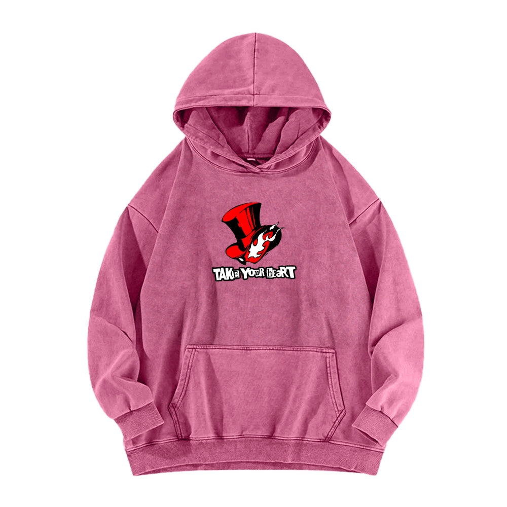 Persona Unisex Washed Hoodie 2512004307