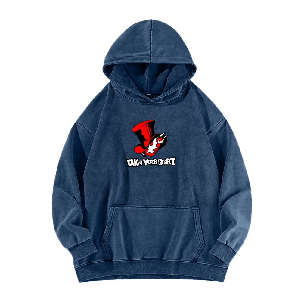 Persona Unisex Washed Hoodie 2512004307