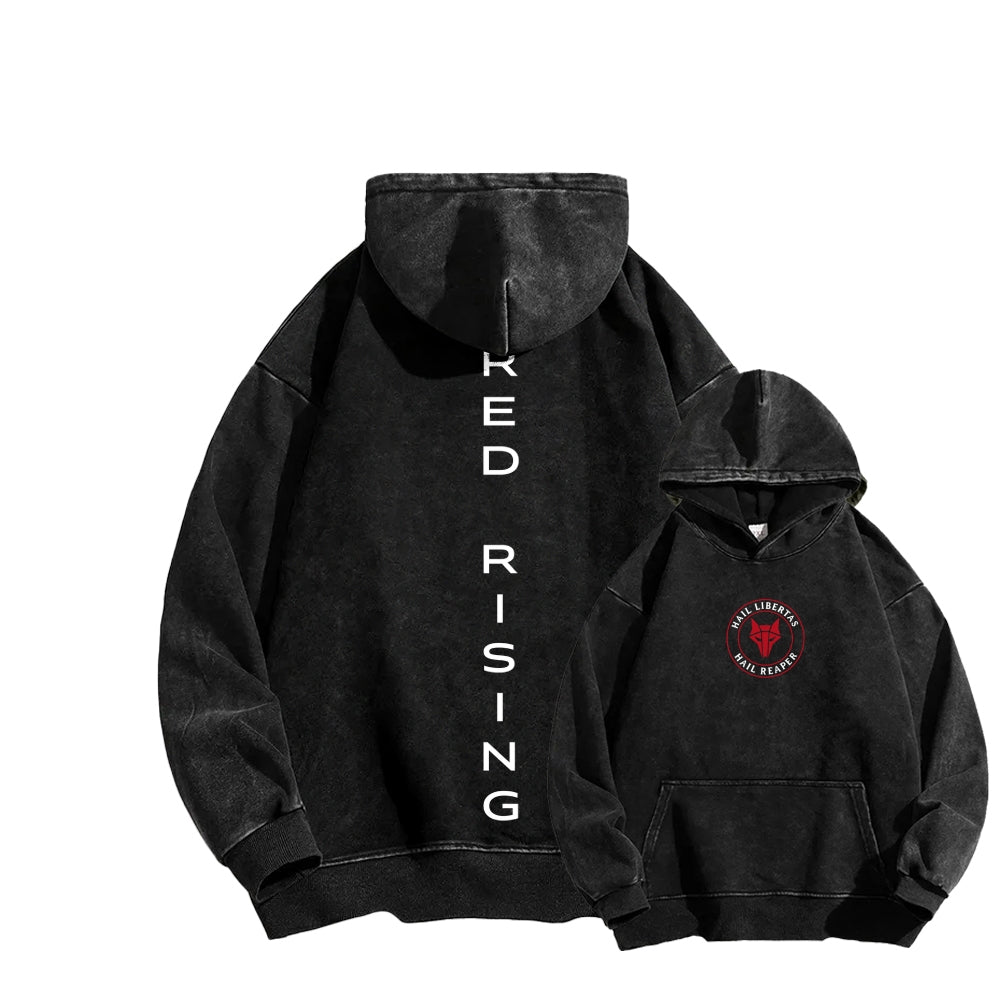 Red Rising Unisex Washed Hoodie 2512005689