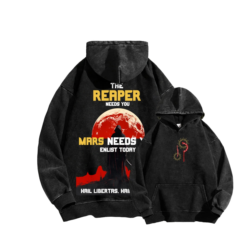 Red Rising Unisex Washed Hoodie 2512005704