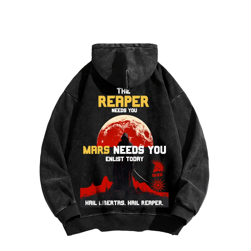 Red Rising Unisex Washed Hoodie 2512005704