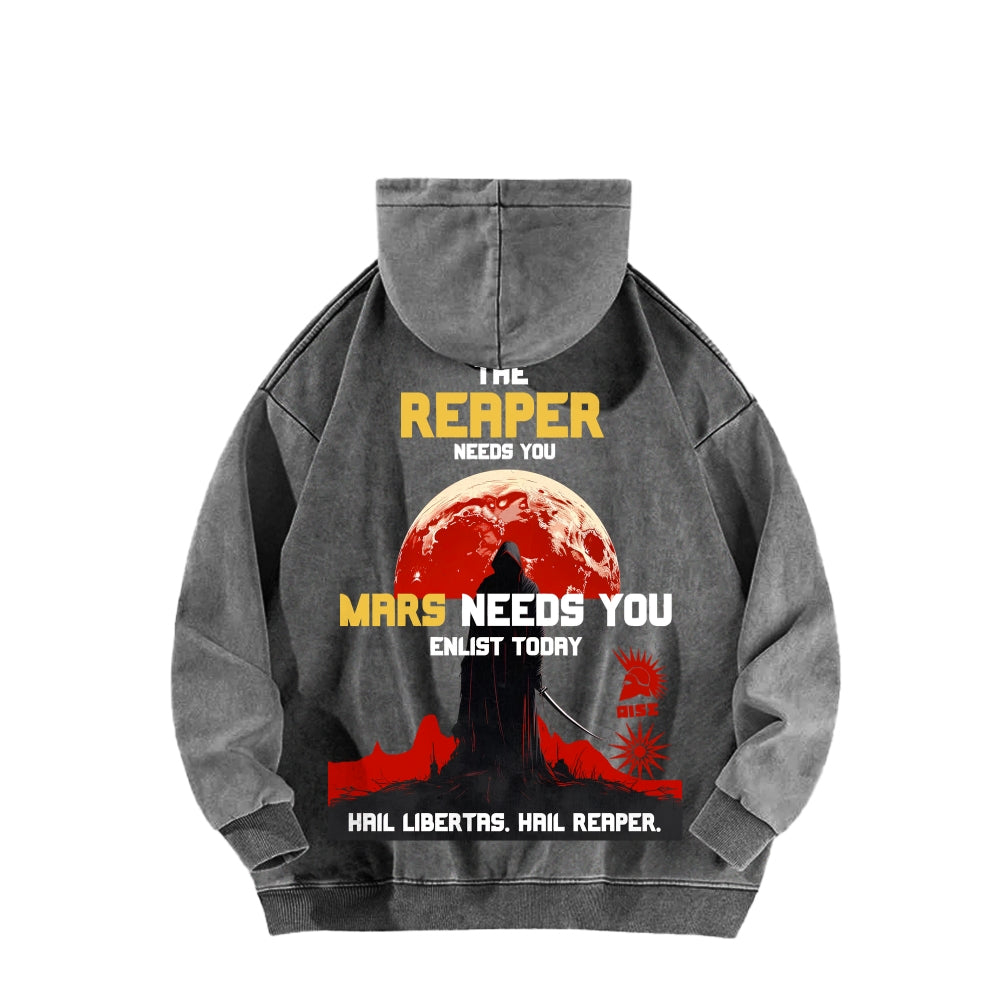Red Rising Unisex Washed Hoodie 2512005704