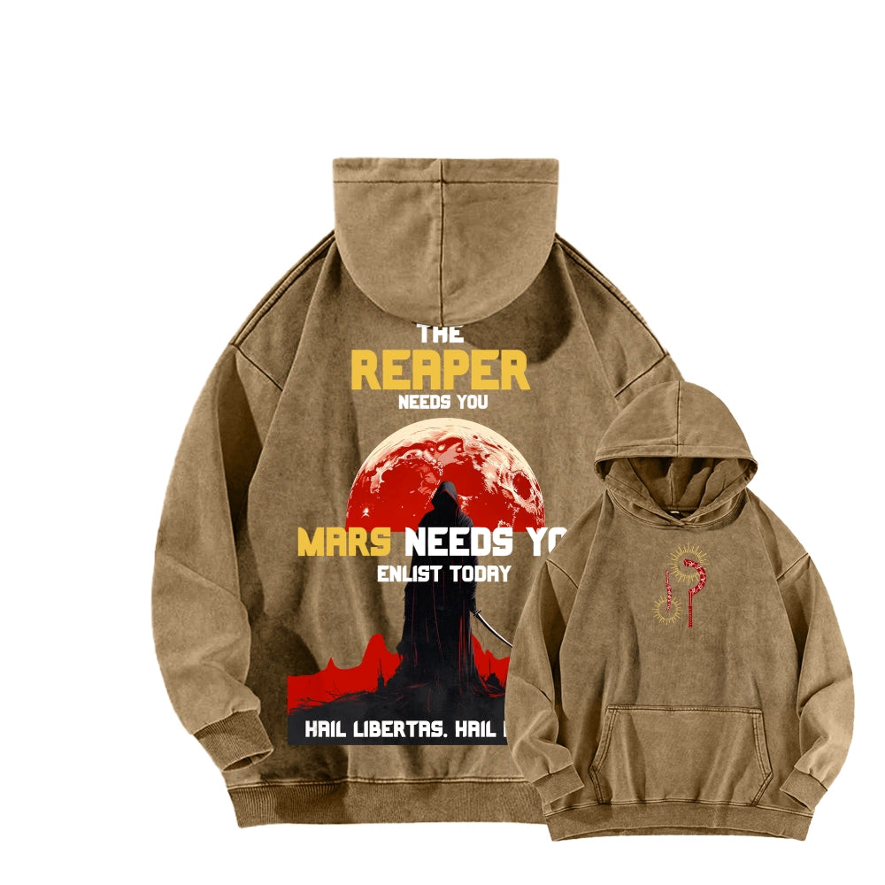 Red Rising Unisex Washed Hoodie 2512005704