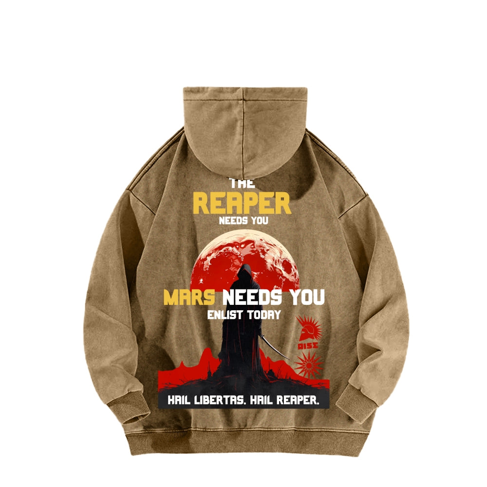 Red Rising Unisex Washed Hoodie 2512005704