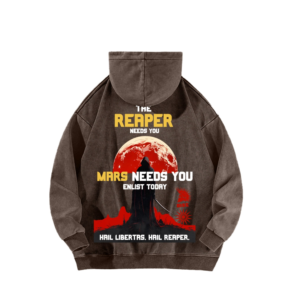 Red Rising Unisex Washed Hoodie 2512005704