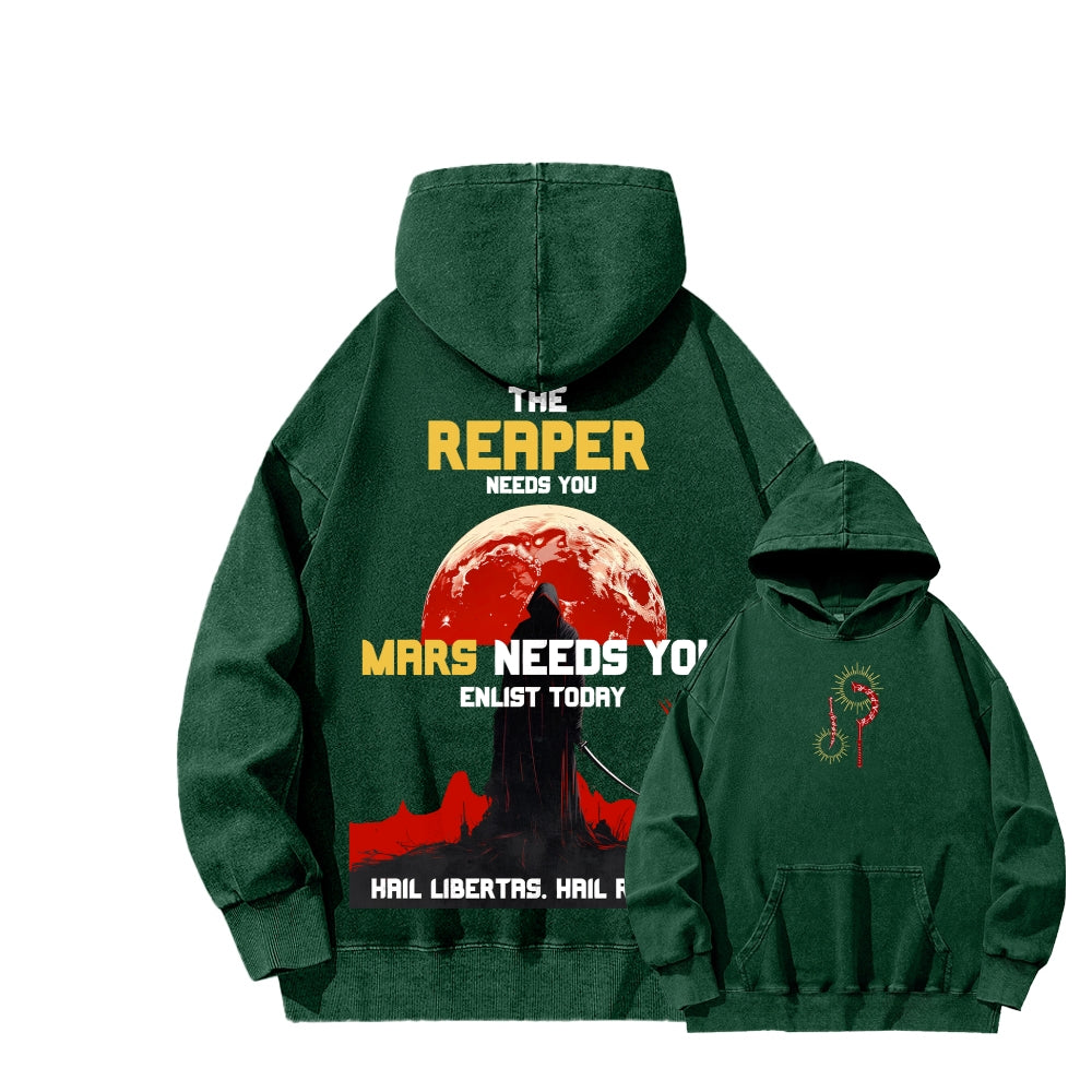 Red Rising Unisex Washed Hoodie 2512005704