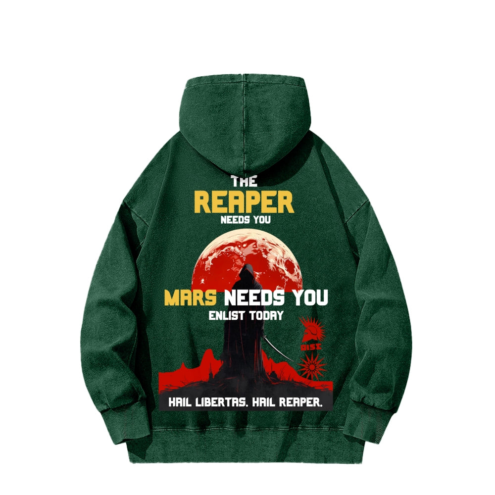 Red Rising Unisex Washed Hoodie 2512005704