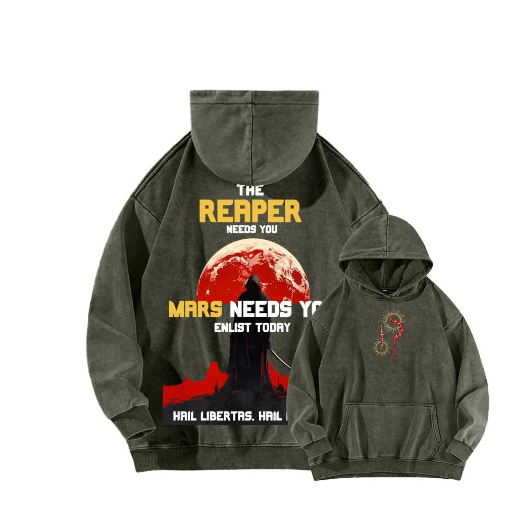 Red Rising Unisex Washed Hoodie 2512005704