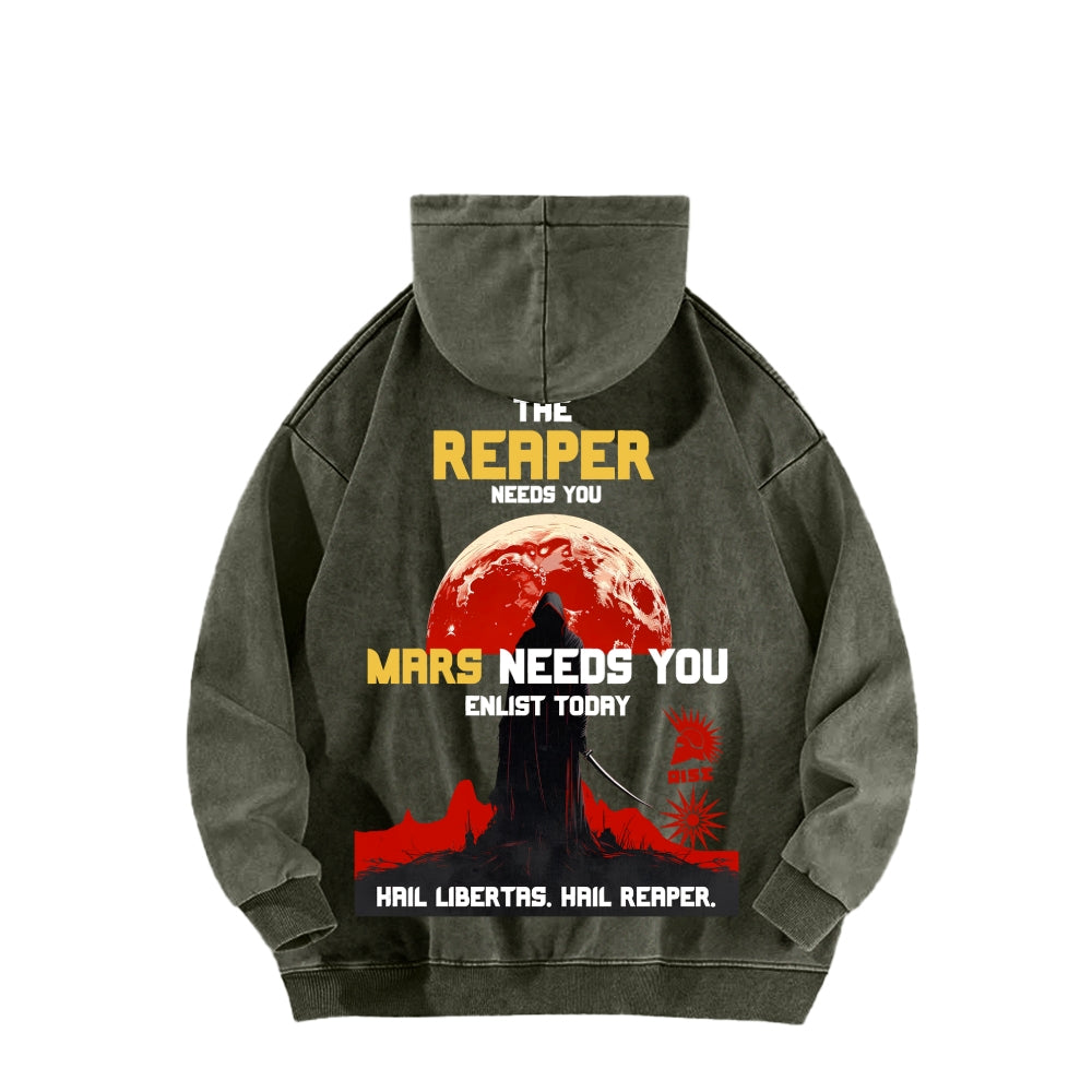 Red Rising Unisex Washed Hoodie 2512005704