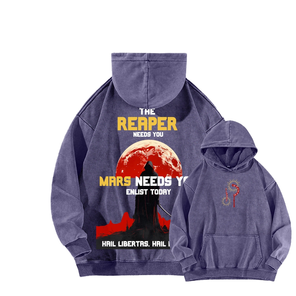 Red Rising Unisex Washed Hoodie 2512005704