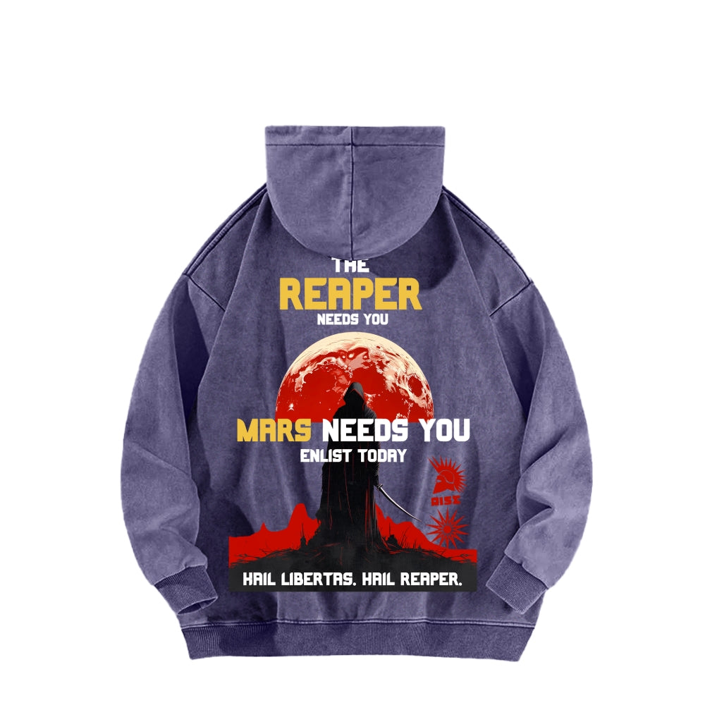 Red Rising Unisex Washed Hoodie 2512005704