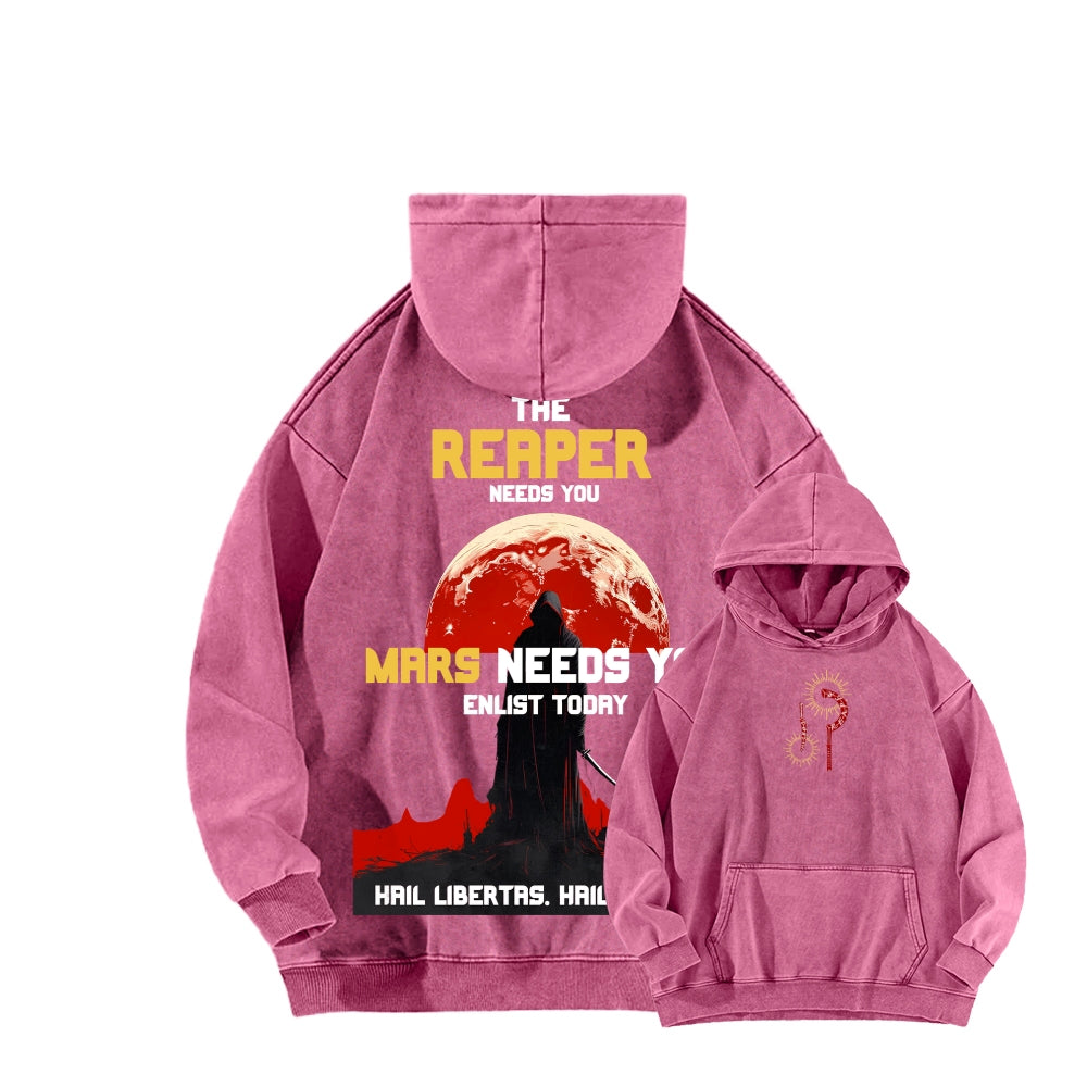 Red Rising Unisex Washed Hoodie 2512005704