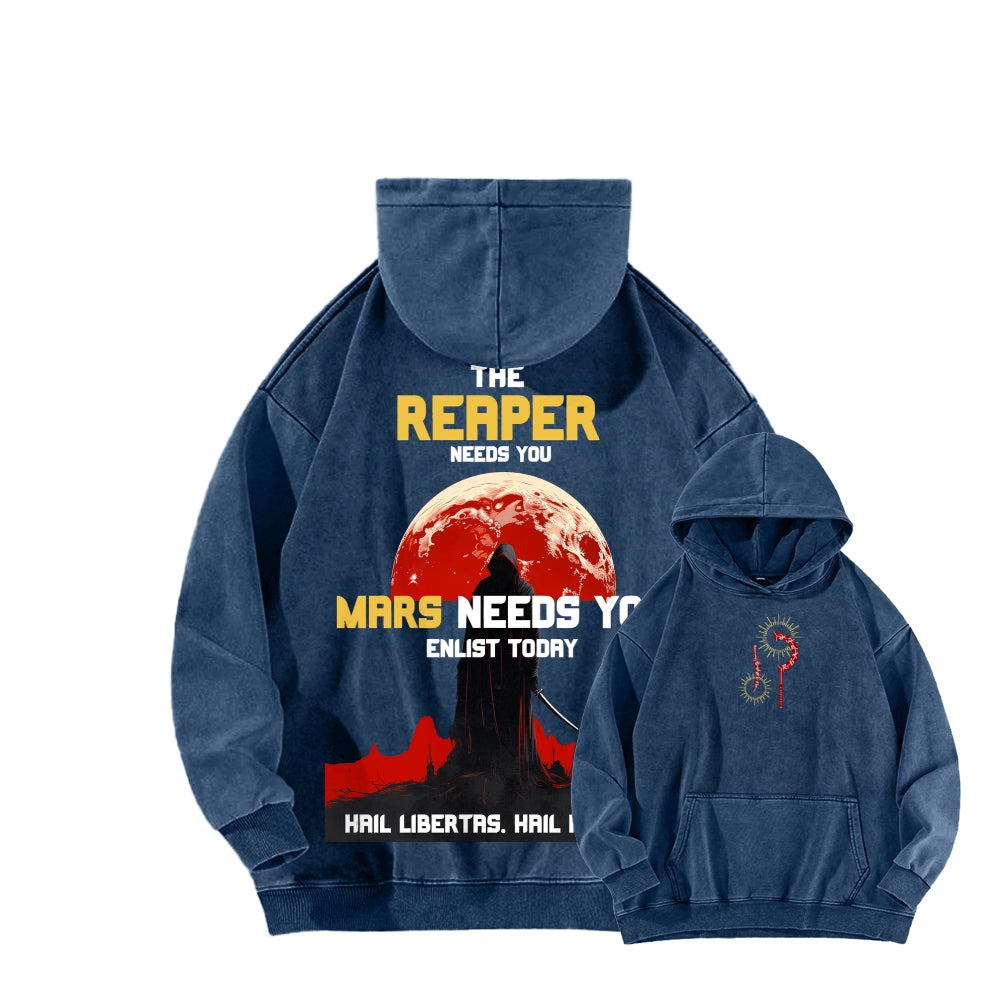 Red Rising Unisex Washed Hoodie 2512005704