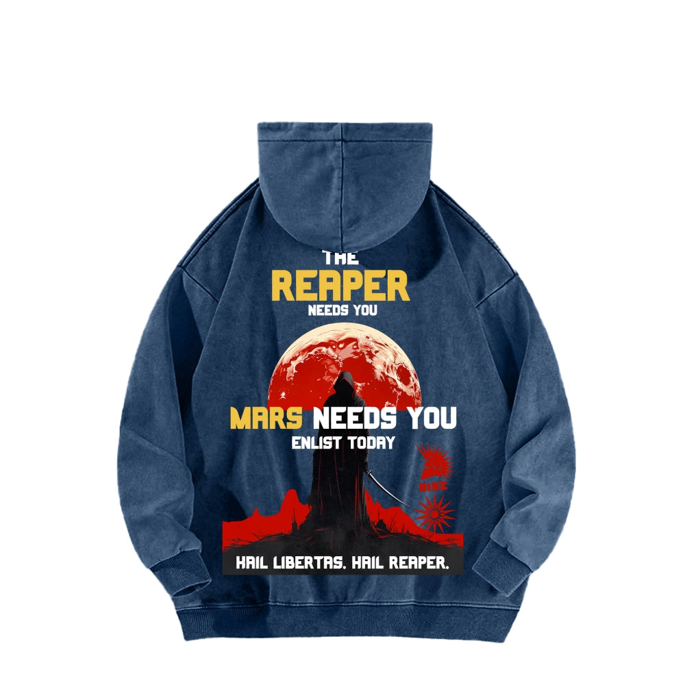 Red Rising Unisex Washed Hoodie 2512005704