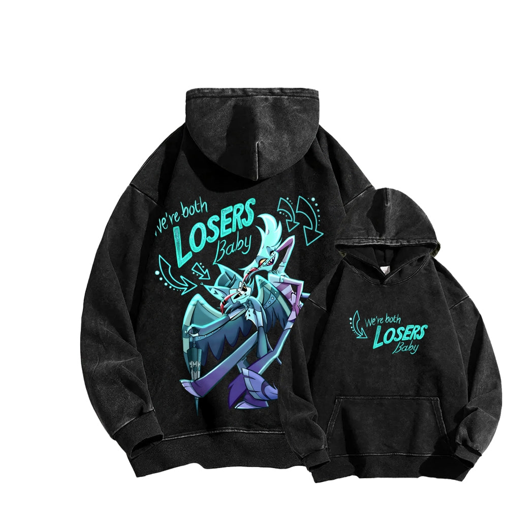 Hazbin Hotel Unisex Washed Hoodie 2512006977