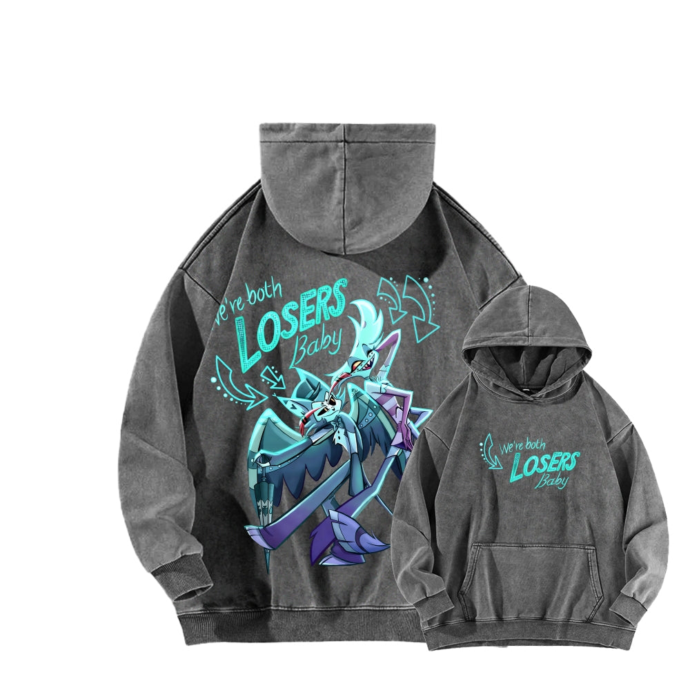 Hazbin Hotel Unisex Washed Hoodie 2512006977