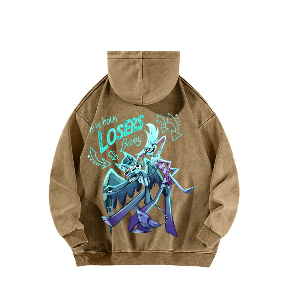 Hazbin Hotel Unisex Washed Hoodie 2512006977