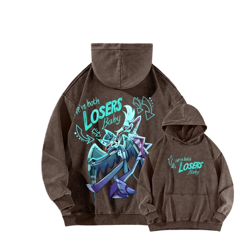 Hazbin Hotel Unisex Washed Hoodie 2512006977