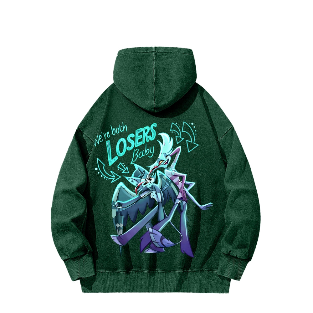Hazbin Hotel Unisex Washed Hoodie 2512006977