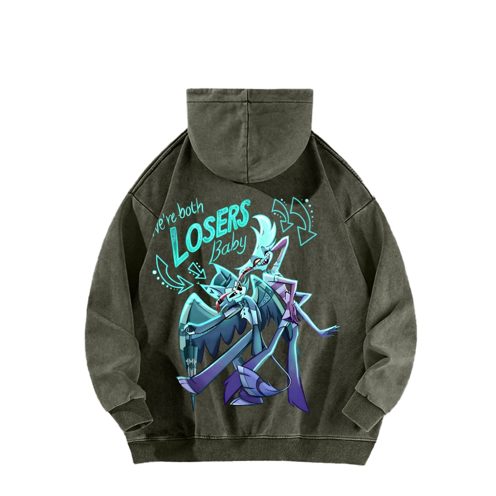 Hazbin Hotel Unisex Washed Hoodie 2512006977