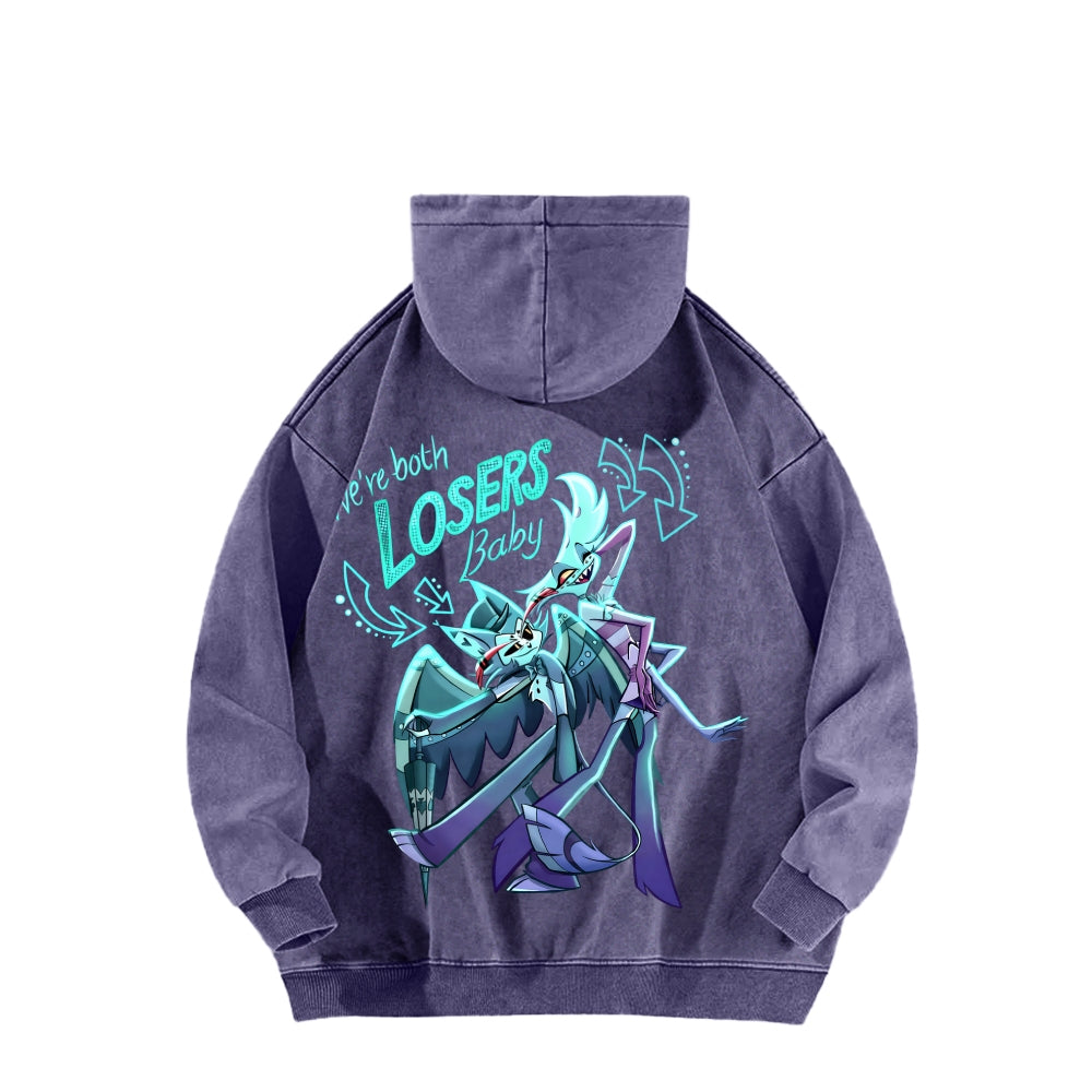 Hazbin Hotel Unisex Washed Hoodie 2512006977