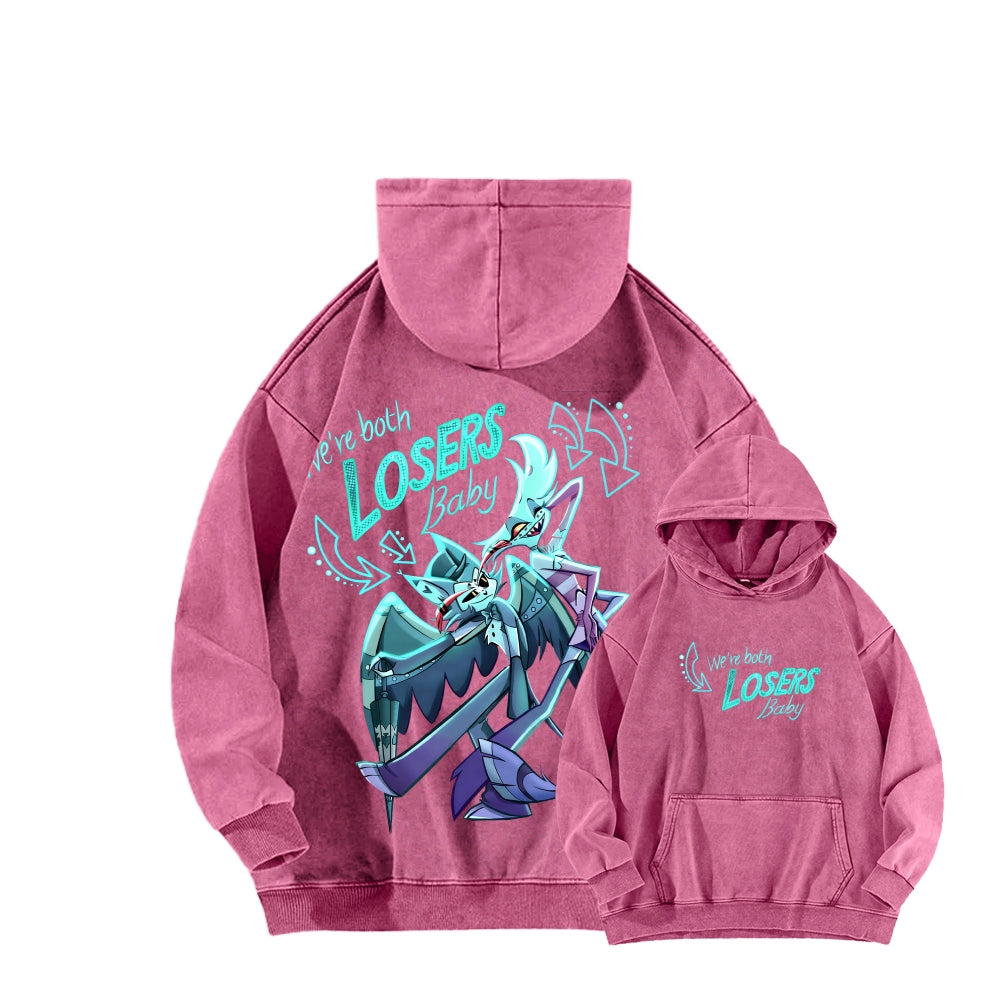 Hazbin Hotel Unisex Washed Hoodie 2512006977