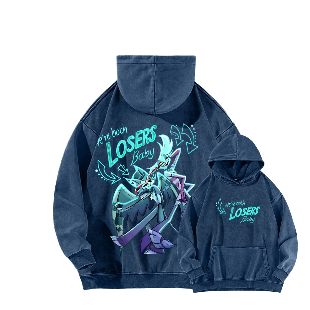Hazbin Hotel Unisex Washed Hoodie 2512006977