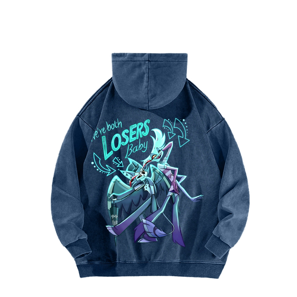Hazbin Hotel Unisex Washed Hoodie 2512006977