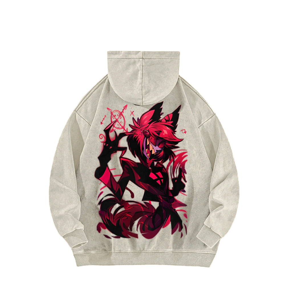 Hazbin Hotel Unisex Washed Hoodie 2512007906