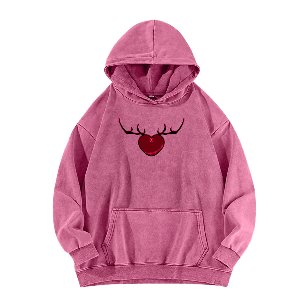 Hazbin Hotel Unisex Washed Hoodie 2512007906