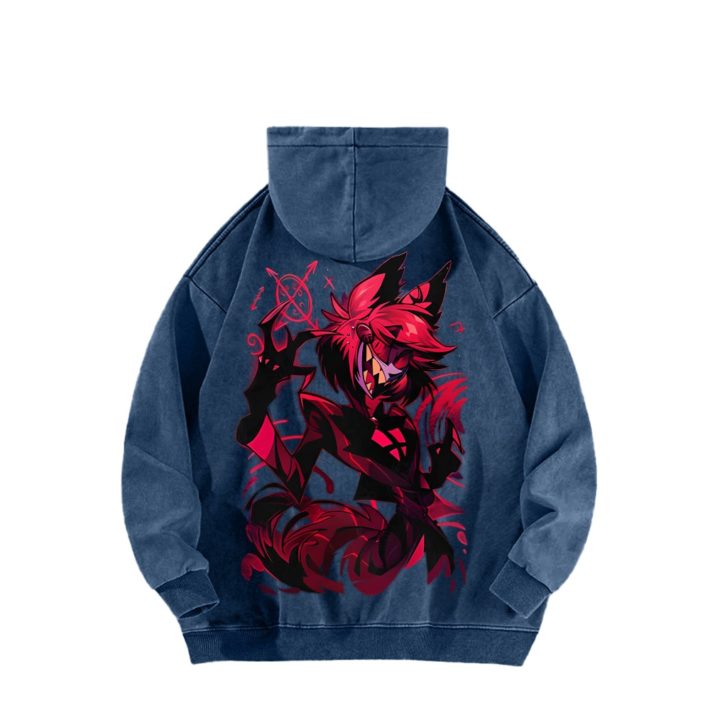 Hazbin Hotel Unisex Washed Hoodie 2512007906