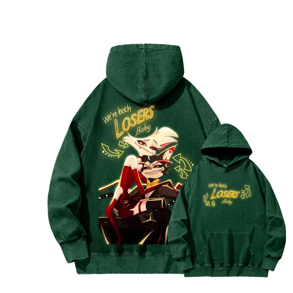 Hazbin Hotel Unisex Washed Hoodie 2512007909