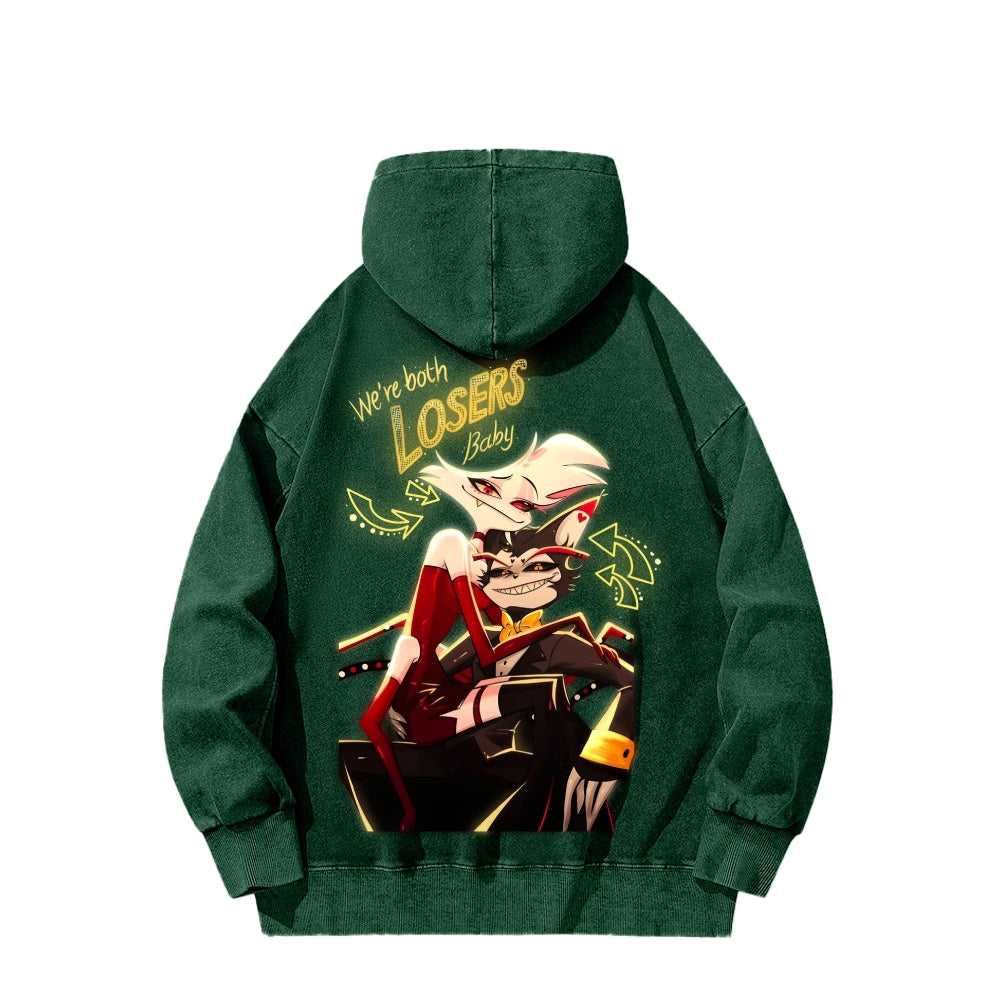 Hazbin Hotel Unisex Washed Hoodie 2512007909