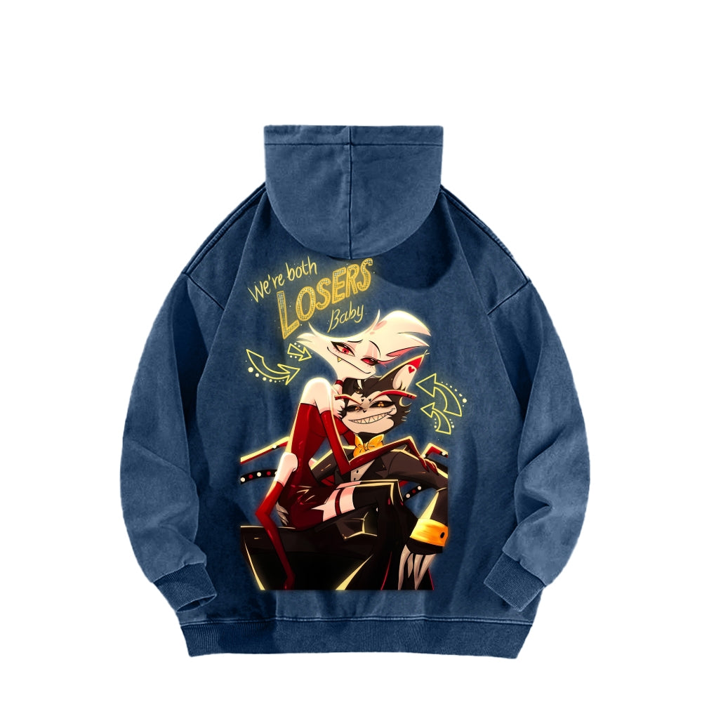 Hazbin Hotel Unisex Washed Hoodie 2512007909