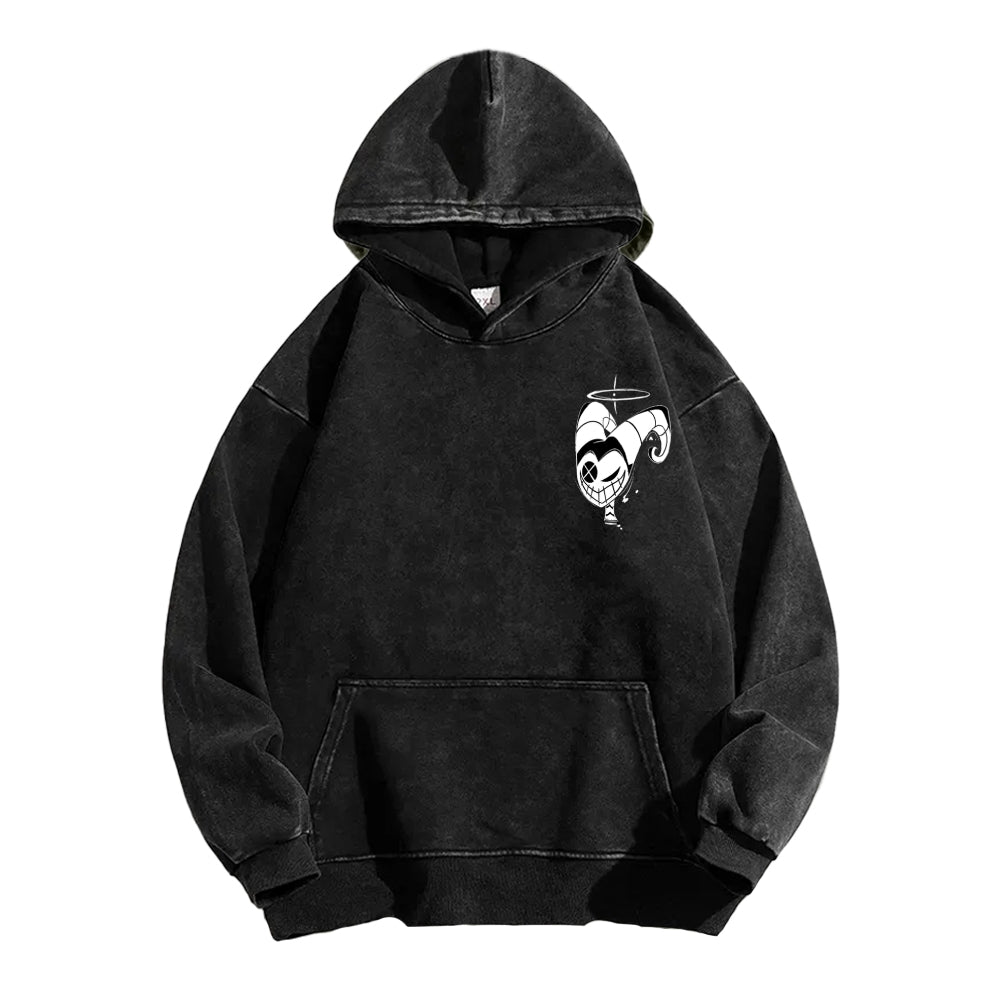 Hazbin Hotel Unisex Washed Hoodie 2512008819