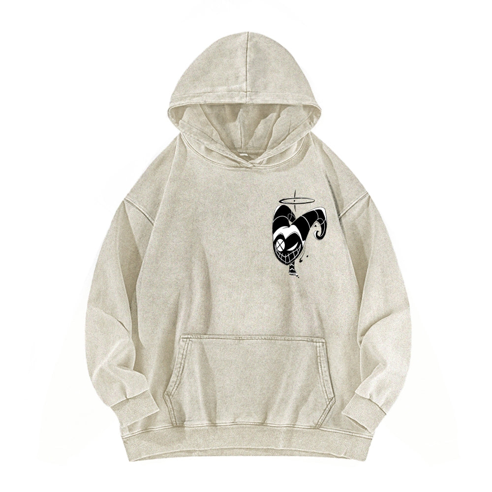 Hazbin Hotel Unisex Washed Hoodie 2512008819