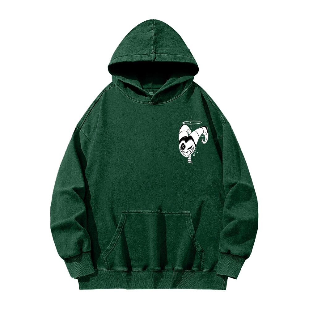 Hazbin Hotel Unisex Washed Hoodie 2512008819