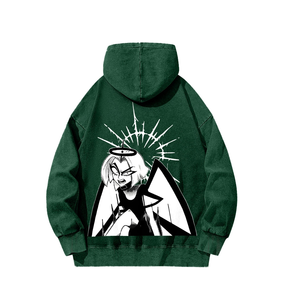 Hazbin Hotel Unisex Washed Hoodie 2512008819