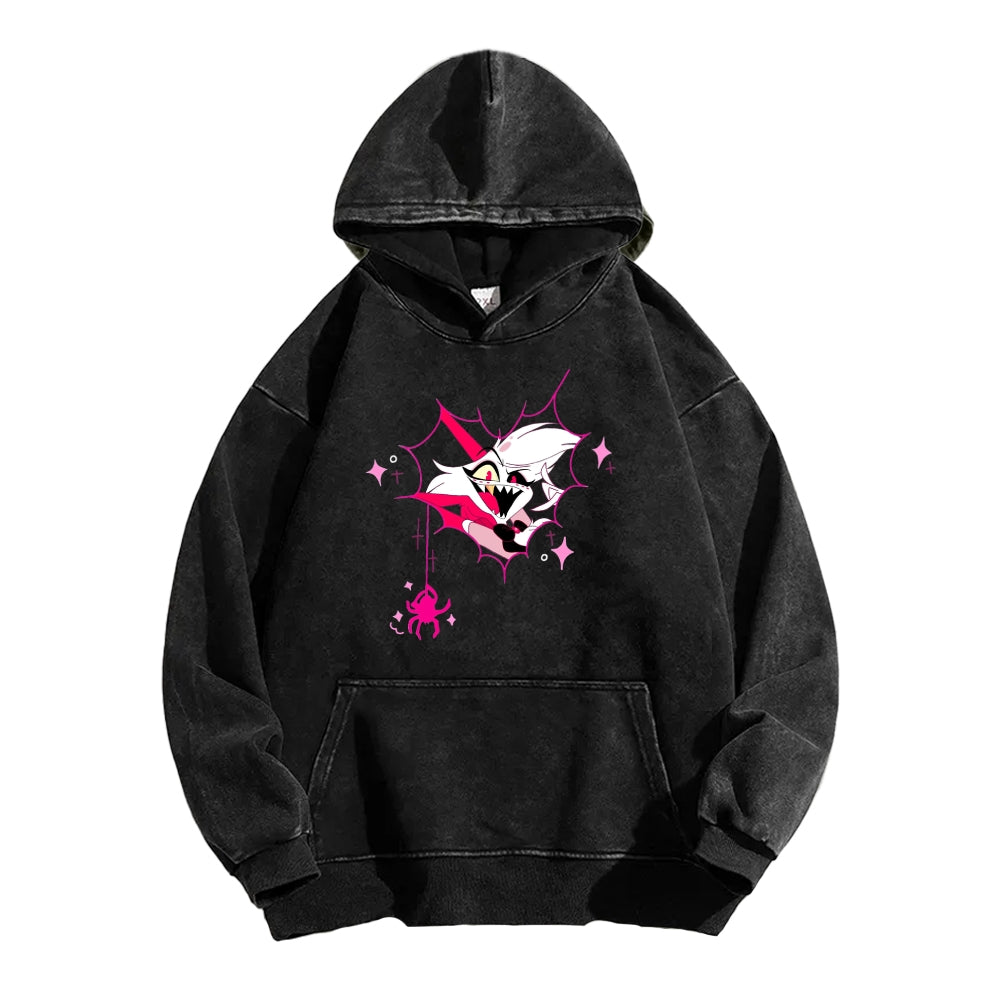Hazbin Hotel Unisex Washed Hoodie 2512008822