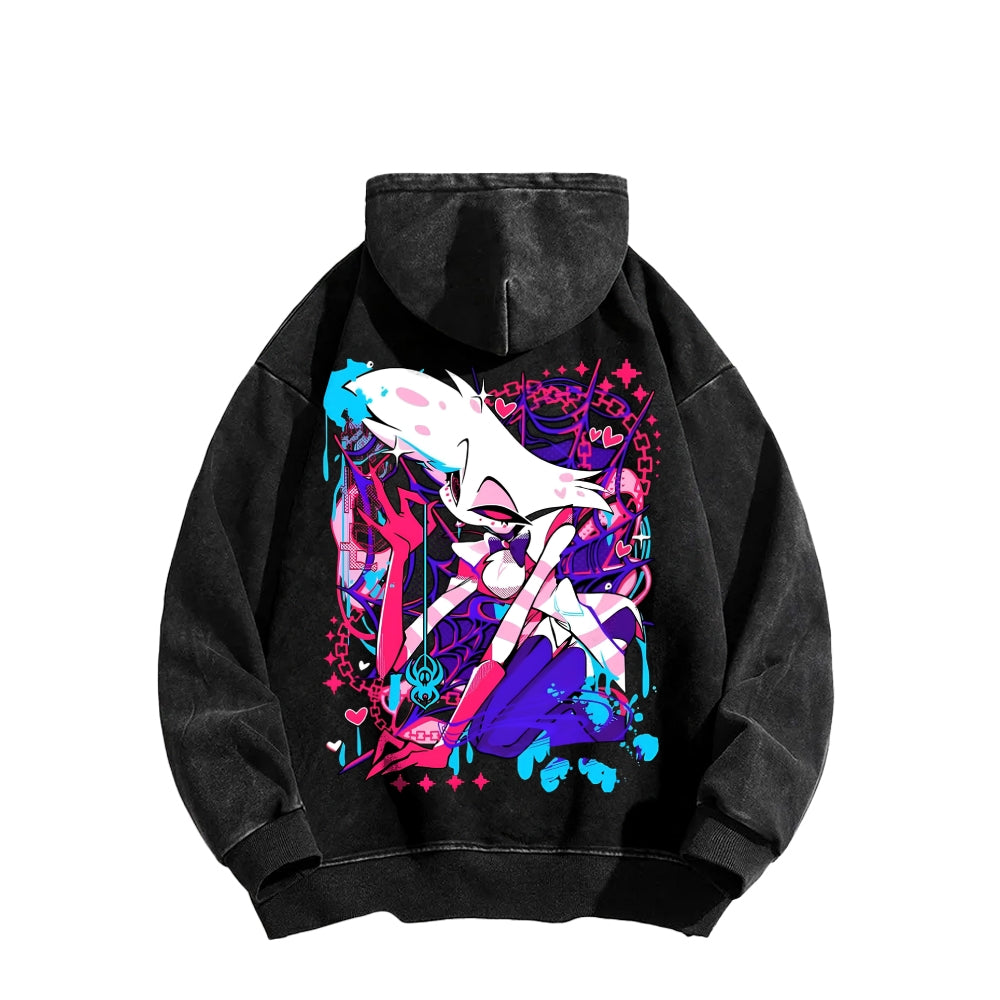 Hazbin Hotel Unisex Washed Hoodie 2512008822