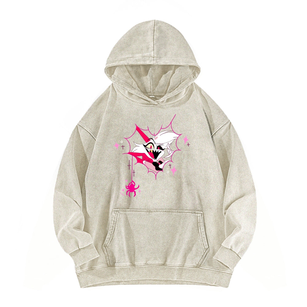 Hazbin Hotel Unisex Washed Hoodie 2512008822