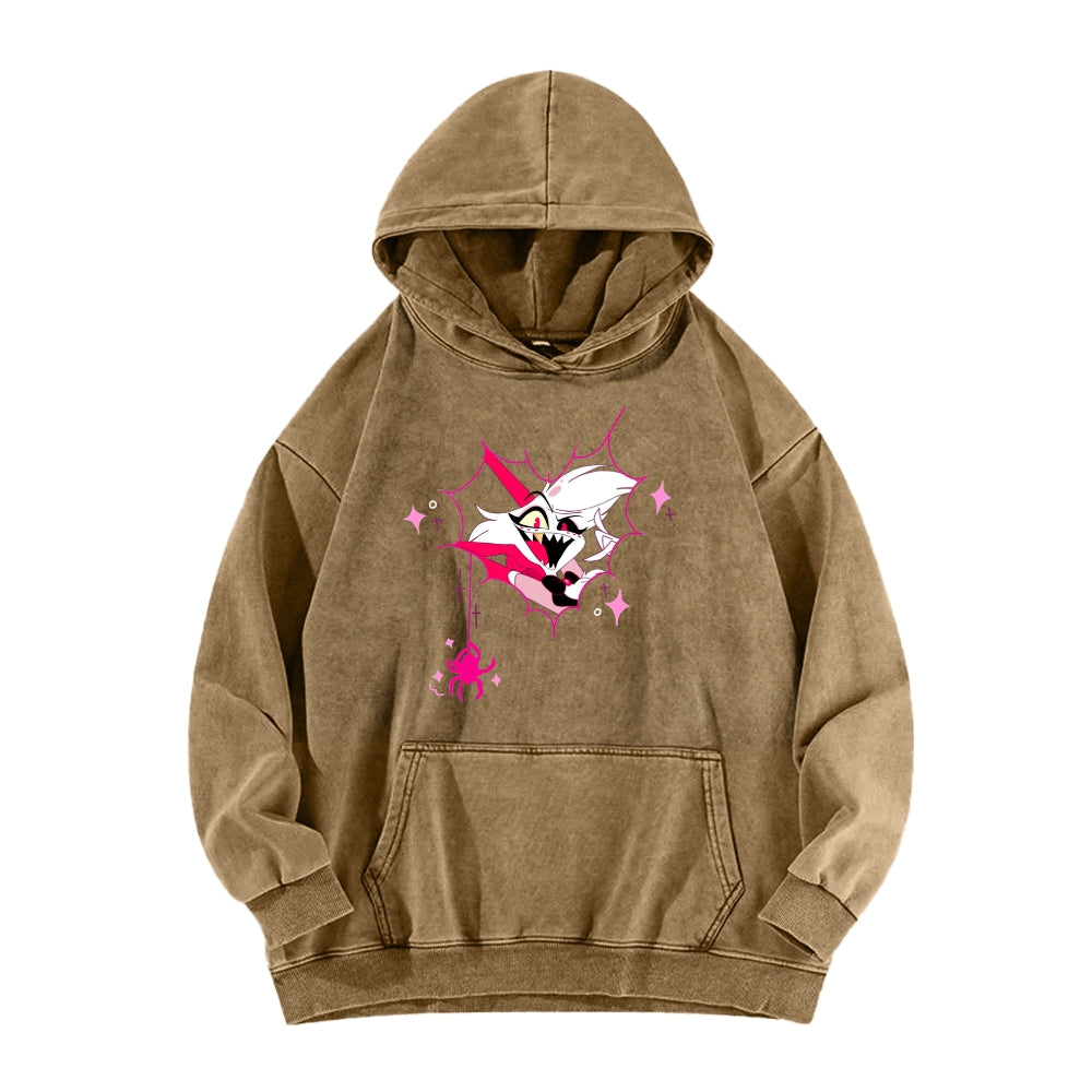 Hazbin Hotel Unisex Washed Hoodie 2512008822
