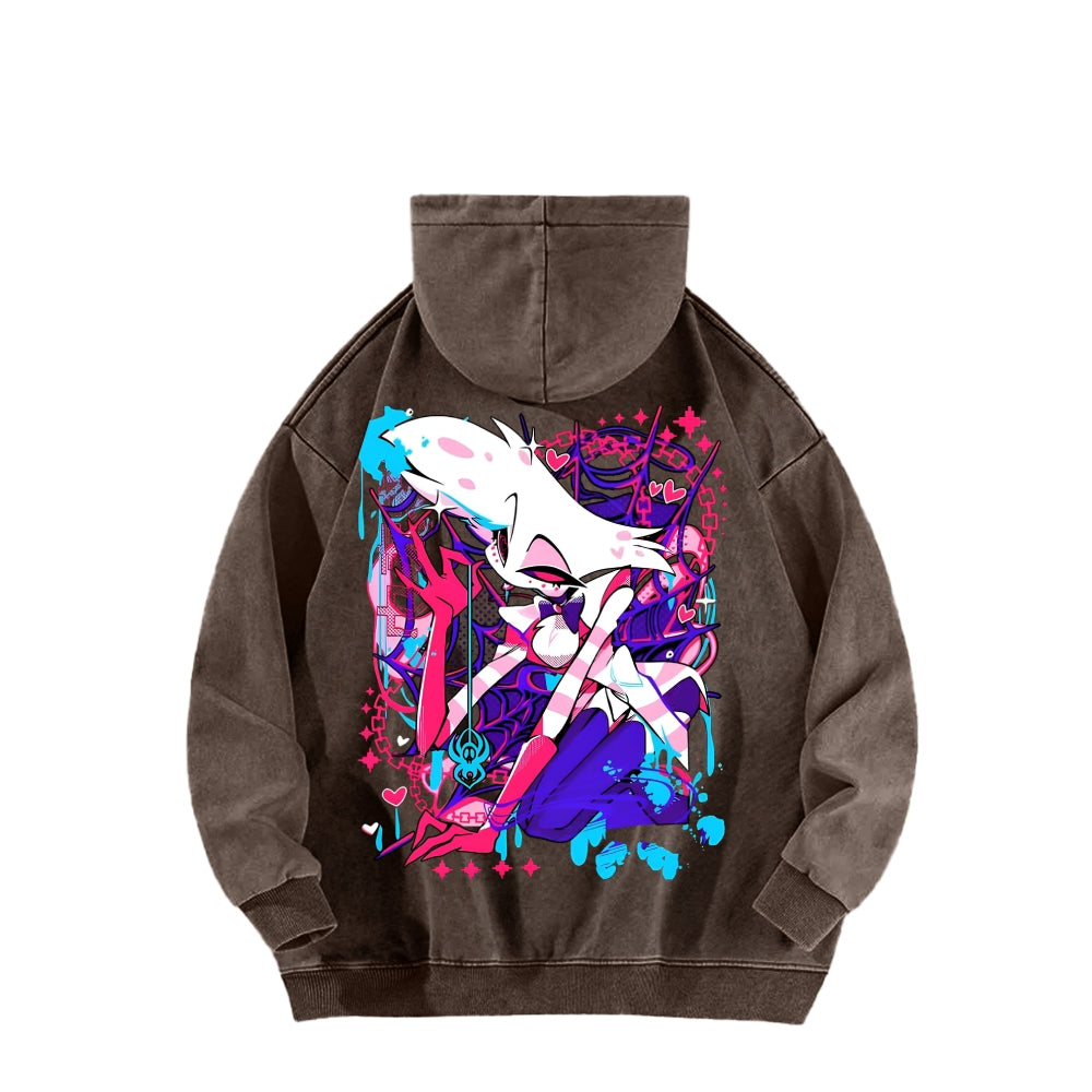 Hazbin Hotel Unisex Washed Hoodie 2512008822