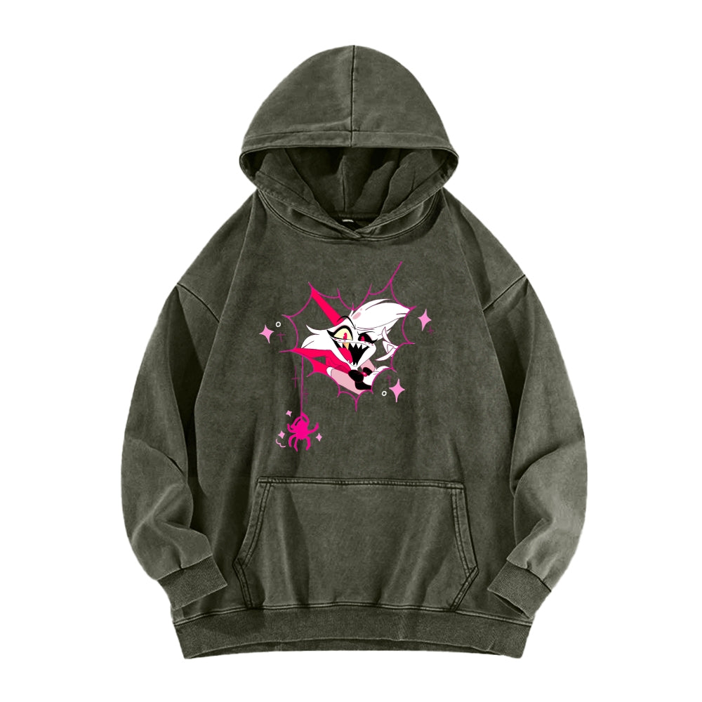 Hazbin Hotel Unisex Washed Hoodie 2512008822