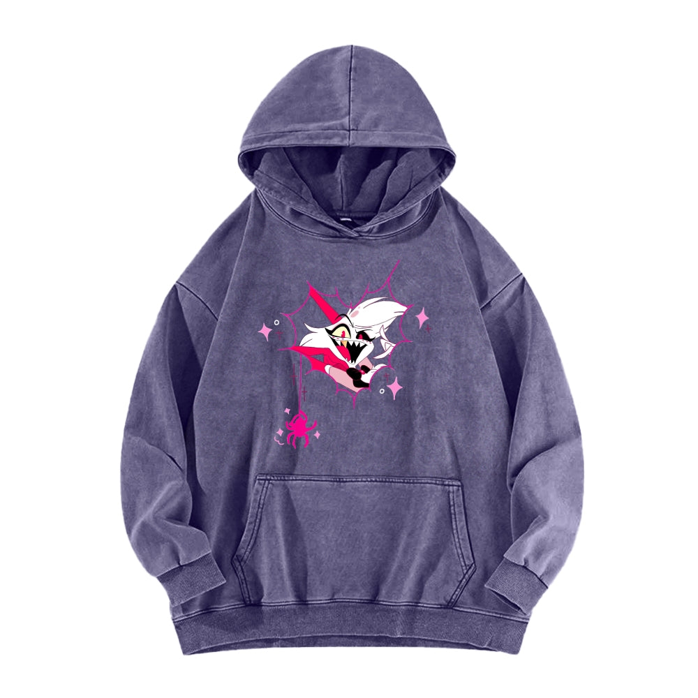 Hazbin Hotel Unisex Washed Hoodie 2512008822