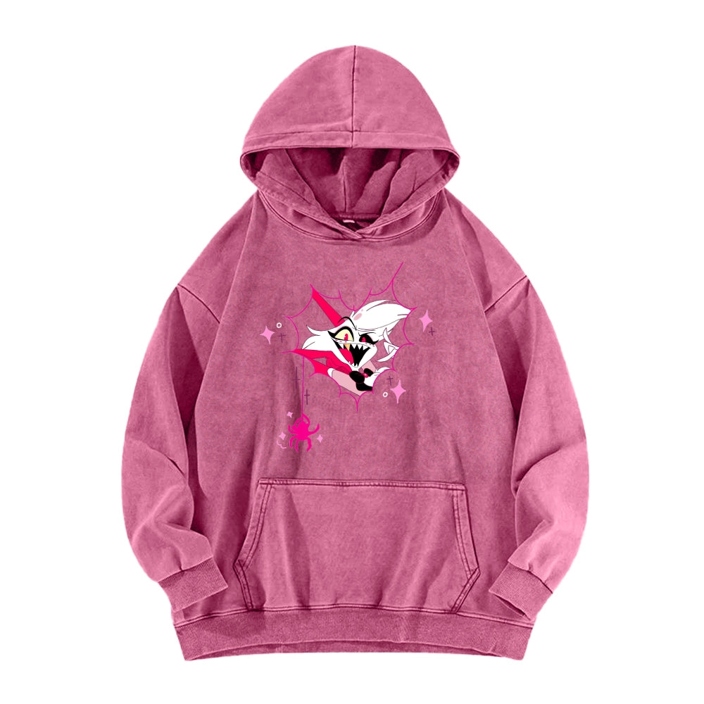 Hazbin Hotel Unisex Washed Hoodie 2512008822