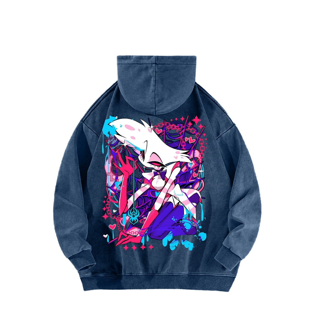 Hazbin Hotel Unisex Washed Hoodie 2512008822